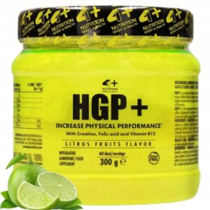 4+ NUTRITION HGP+ 300g CHLOROWODOREK & MONOHYDRAT KREATYNY - JAKOŚĆ PREMIUM