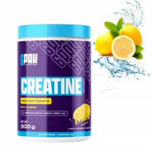 6PAK CREATINE MONOHYDRATE 500 g + TAURYNA - SIŁA,MASA,REGENERACJA - CYTRYNA