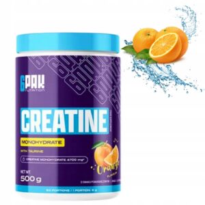 6PAK CREATINE MONOHYDRATE 500 g + TAURYNA SIŁA,MASA,REGENERACJA POMARAŃCZA