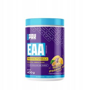 6PAK NUTRITION EAA 400 g AMINOKWASY EAA - REGENERACJA - MANGO MARAKUJA