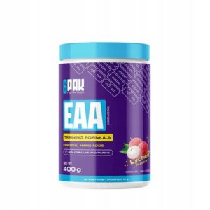 6PAK NUTRITION EAA 400 g AMINOKWASY EAA - REGENERACJA - MIĘŚNIE - LICZI