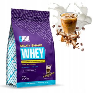 6PAK NUTRITION MILKY SHAKE WHEY 700g BIAŁKO WPC ODŻYWKA - KAWA MROŻONA