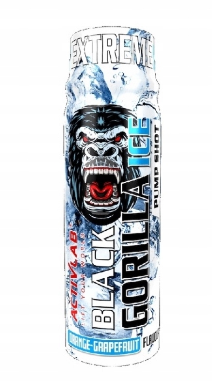 ACTIVLAB BLACK GORILLA ICE PRZEDTRENINGÓWKA SHOT 80 ml POMARAŃCZA GREJPFRUT