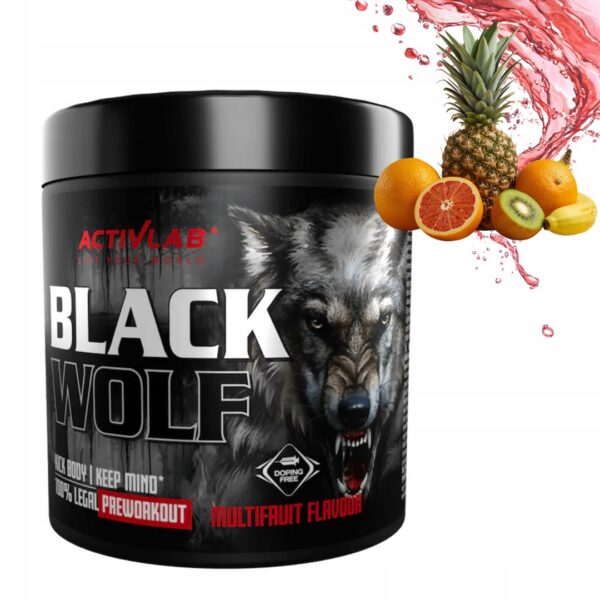 ACTIVLAB BLACK WOLF 300g PRZEDTRENINGÓWKA - POMPA - ENERGIA - OWOCOWY