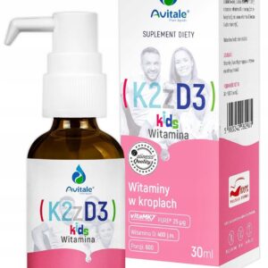 Aliness Avitale Witamina K2 (25 mcg) D3 (400IU) KIDS 30ml dla dzieci