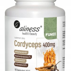 ALINESS CORDYCEPS 400mg 90 VEGE caps.ENERGIA - ODPORNOŚĆ - NASTRÓJ - LIBIDO