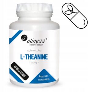 ALINESS L-THEANINE 200mg 100 VEGE – SPOKÓJ - WYCISZENIE - KONCENTRACJA