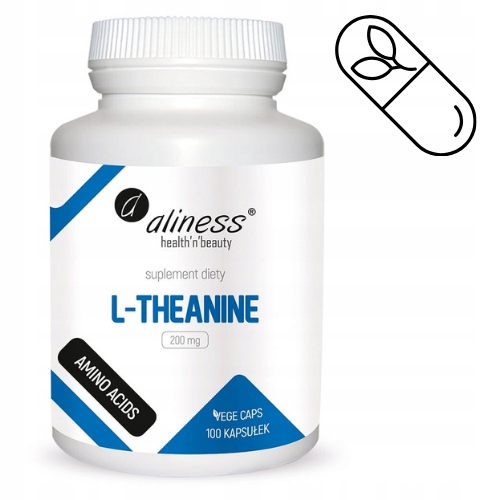 ALINESS L-THEANINE 200mg 100 VEGE – SPOKÓJ - WYCISZENIE - KONCENTRACJA