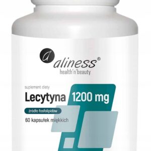 Aliness lecytyna 1200 mg 60 kapsułek cholina fosfolipidy pamięć mózg