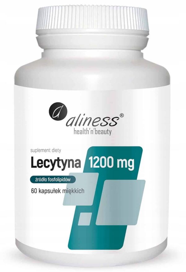 Aliness lecytyna 1200 mg 60 kapsułek cholina fosfolipidy pamięć mózg
