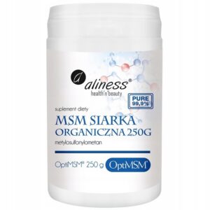 ALINESS MSM Siarka Organiczna PLUS 250g STAWY - SKÓRA - PAZNOKCIE
