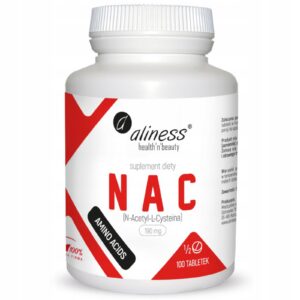 ALINESS NAC 190mg N-Acetyl-L-Cysteina 100tab.WĄTROBA - DETOKS - REGENERACJA