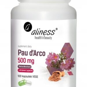 ALINESS PAU D'ARCO 500mg 100 VEGE kaps.ODPORNOŚĆ - UKŁAD POKARMOWY