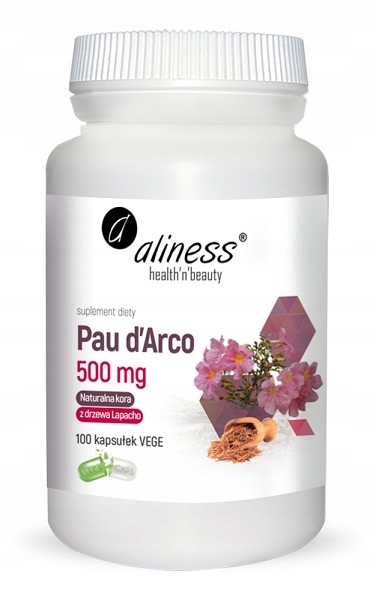 ALINESS PAU D'ARCO 500mg 100 VEGE kaps.ODPORNOŚĆ - UKŁAD POKARMOWY