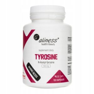 ALINESS TYROSINE N-Acetyl-Tyrosine tyrozyna 100 VEGE caps.STRES - ZMĘCZENIE