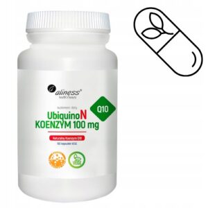 ALINESS UbiquinoN KOENZYM Q10 100mg 100 VEGE kaps. CZYSTY SKŁAD - ENERGIA
