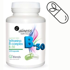 ALINESS WITAMINA B-50 B COMPLEX 100 kapsułek - UKŁAD NERWOWY ODPORNOŚĆ