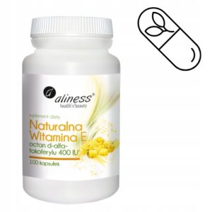ALINESS WITAMINA E NATURALNA 100 kaps - OCHRONA KOMÓREK - CZYSTY SKŁAD