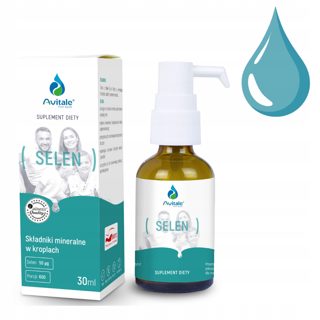 AVITALE SELEN ( L-SELENOMETIONINA) 50µg 30 ml STRES - ODPORNOŚĆ - TARCZYCA