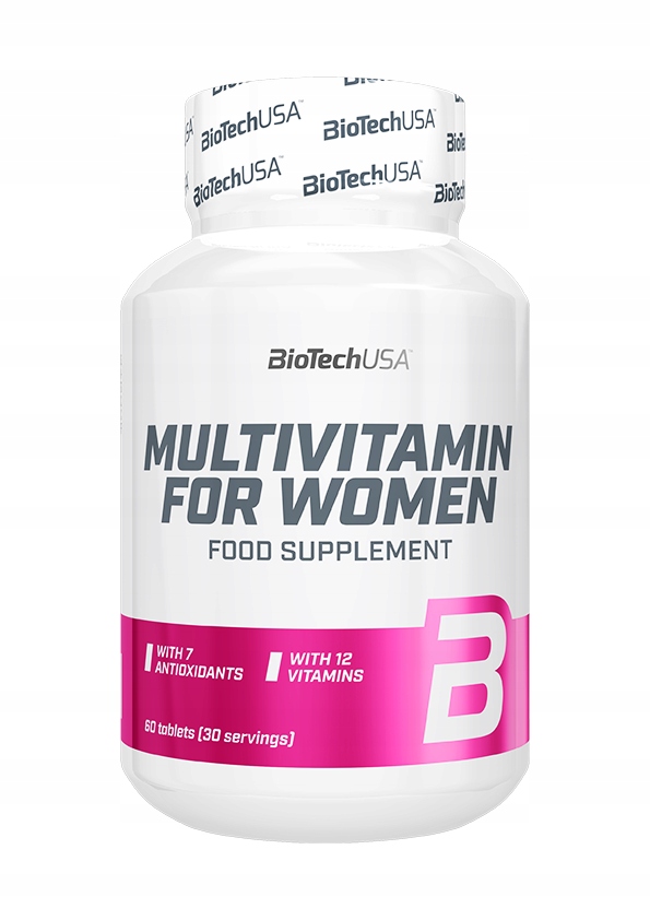 BioTech USA MULTIVITAMIN FOR WOMAEN - WITAMINY DLA KOBIET - ENERGIA