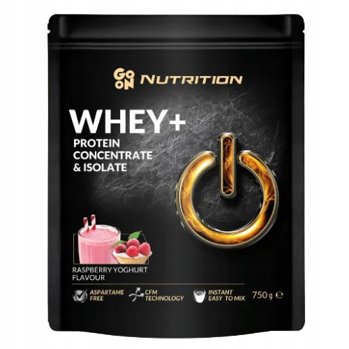 GO ON NUTRITION WHEY+ 750g BIAŁKO - ODŻYWKA BIAŁKOWA - MALINA