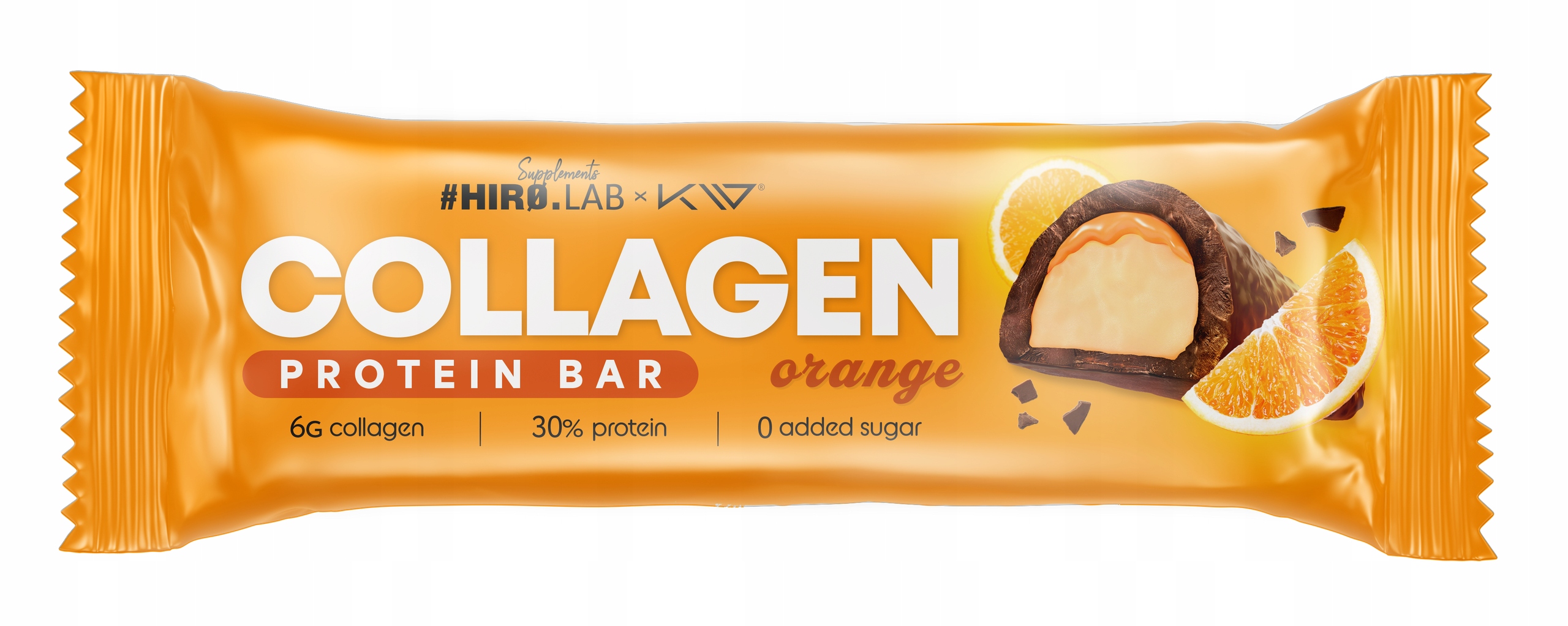 HIRO.LAB COLLAGEN PROTEIN BAR 50g BATON PROTEINOWY z KOLAGENEM - POMARAŃCZA
