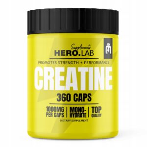 HIRO.LAB CREATINE 360kaps.MONOHYDRAT KREATYNY KAPSUŁKI - SIŁA - REGENERACJA