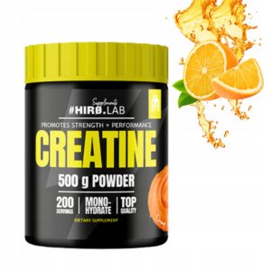 HIRO.LAB CREATINE 500 g KREATYNA MONOHYDRAT SIŁA / REGENERACJA - POMARAŃCZA