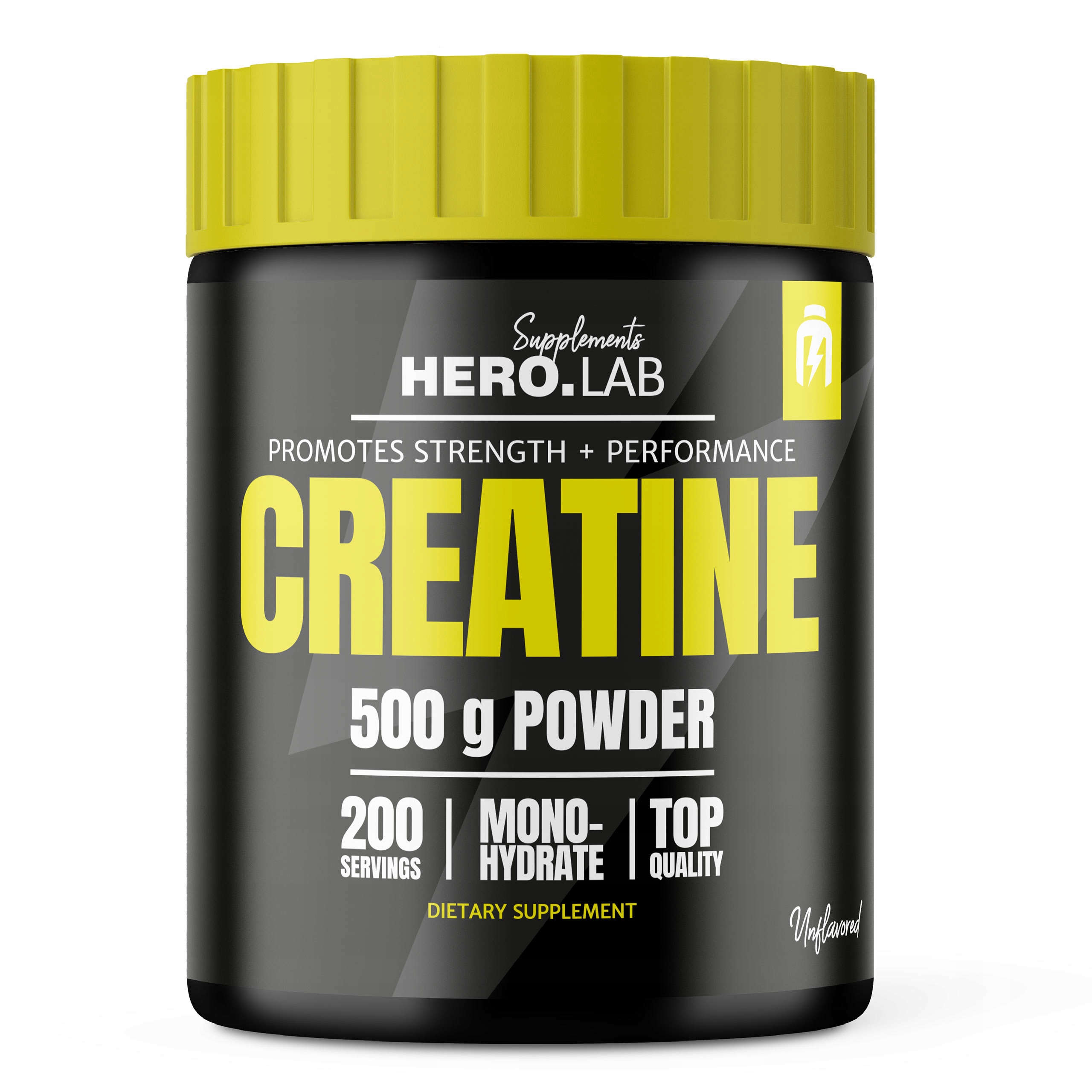 HIRO.LAB CREATINE 500 g - MONOHYDRAT KREATYNY -SIŁA - WYTRZYMAŁOŚĆ - MÓZG