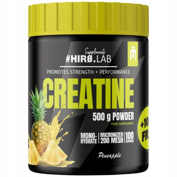 HIRO.LAB CREATINE 500g + 100g EXTRA MONOHYDRAT KREATYNY ANANAS