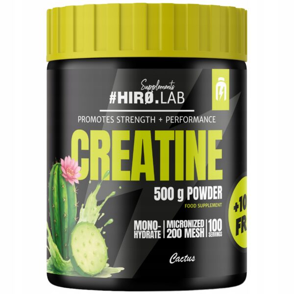 HIRO.LAB CREATINE 500g + 100g EXTRA MONOHYDRAT KREATYNY KAKTUS