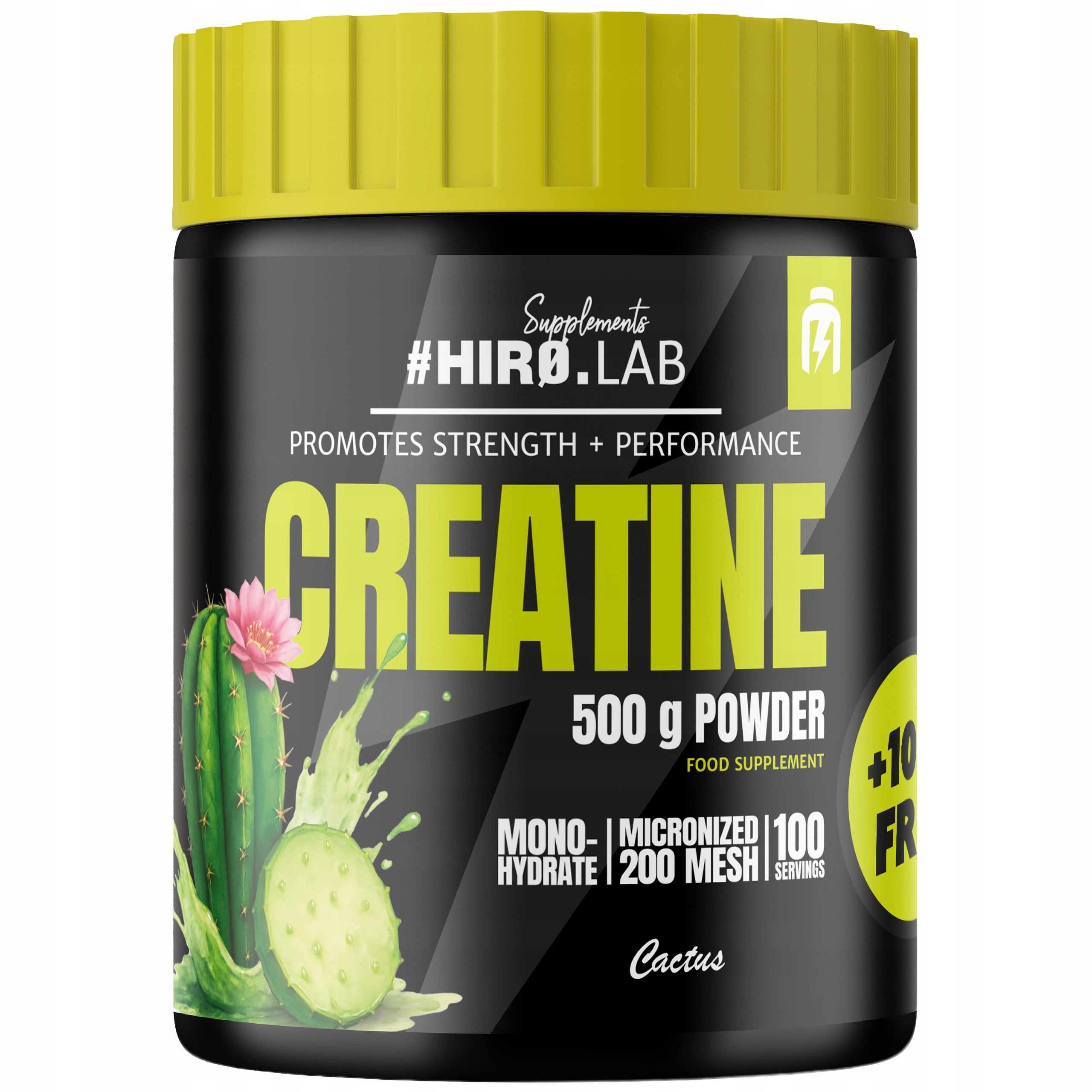HIRO.LAB CREATINE 500g + 100g EXTRA MONOHYDRAT KREATYNY KAKTUS