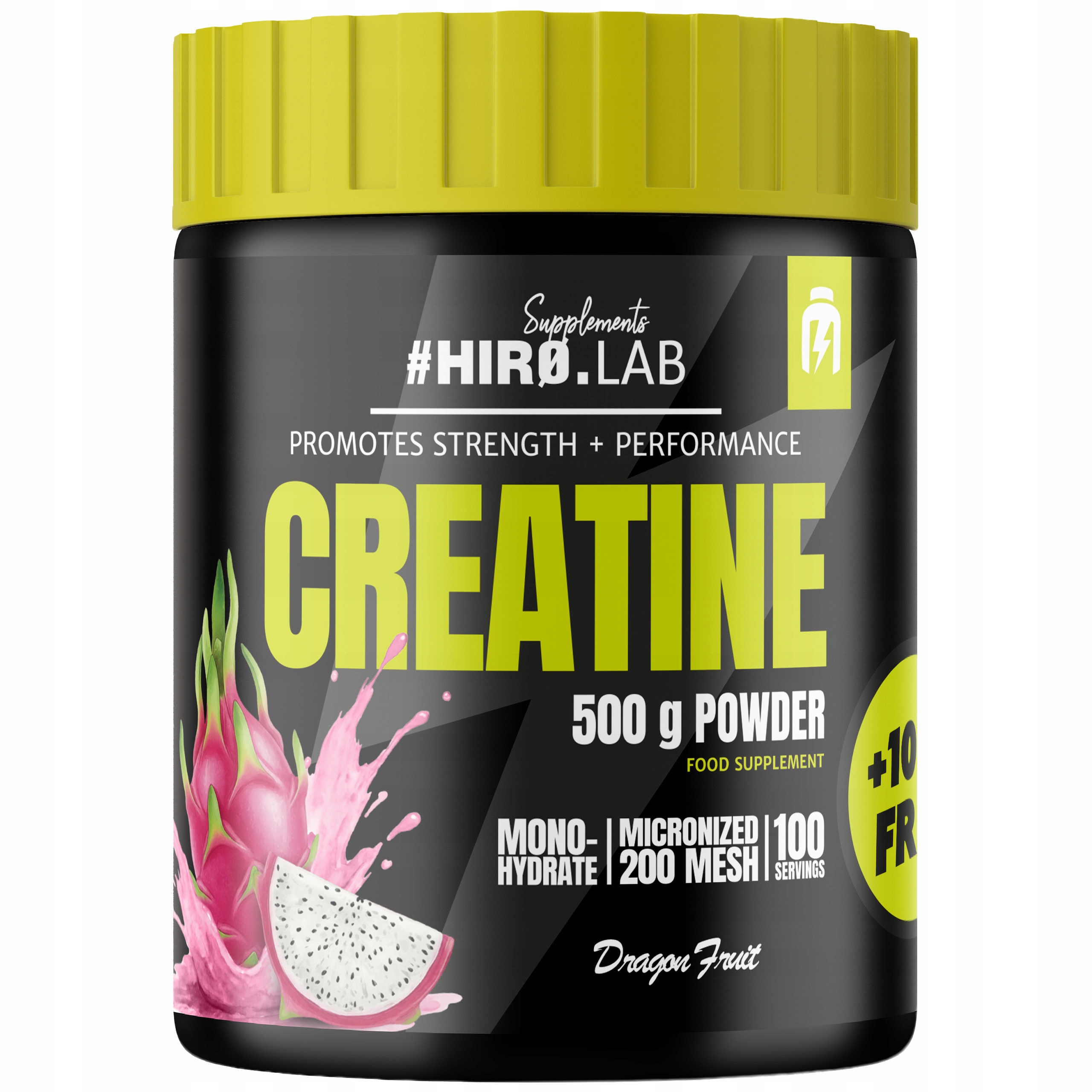 HIRO.LAB CREATINE 500g + 100g EXTRA MONOHYDRAT KREATYNY SMOCZY OWOC