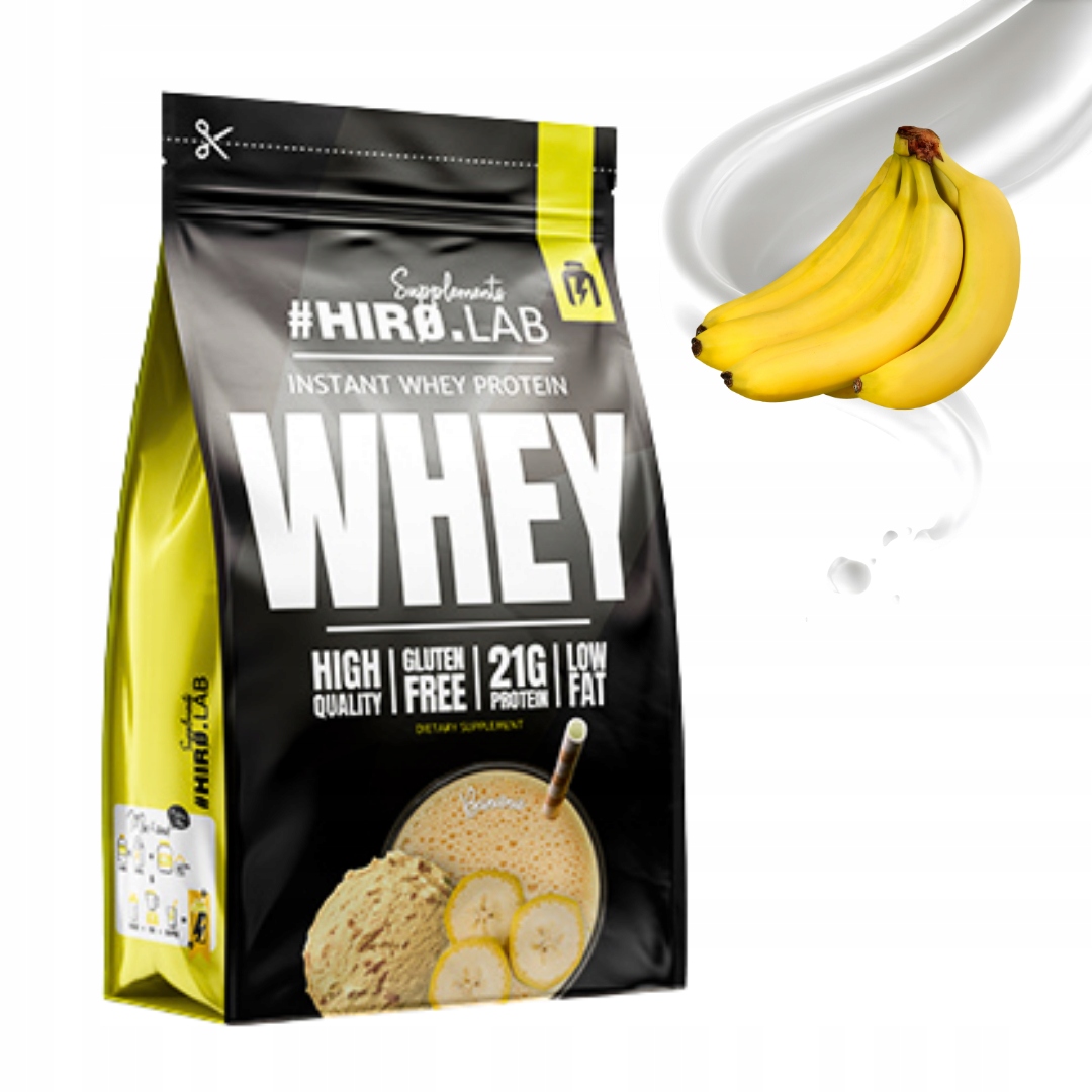 HIRO.LAB INSTANT WHEY PROTEIN 750 g BIAŁKO WPC - BANAN