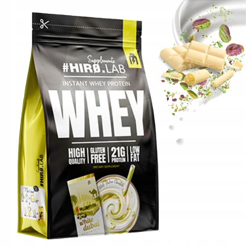 HIRO.LAB INSTANT WHEY PROTEIN 750 g BIAŁKO WPC - BIAŁA DUBAJSKA CZEKOLADA