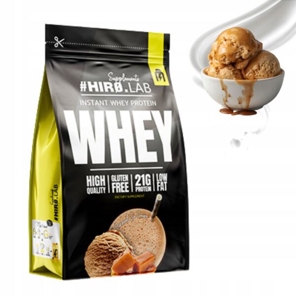 HIRO.LAB INSTANT WHEY PROTEIN 750 g BIAŁKO WPC - LODY KARMELOWE