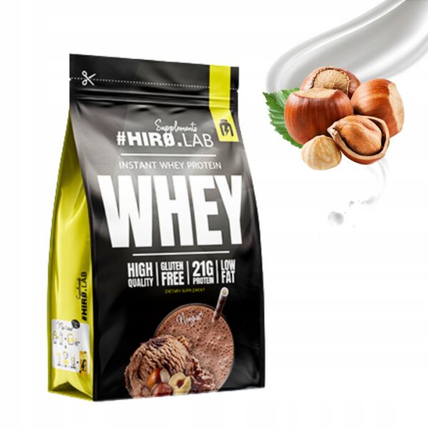 HIRO.LAB INSTANT WHEY PROTEIN 750 g BIAŁKO WPC - NUGAT