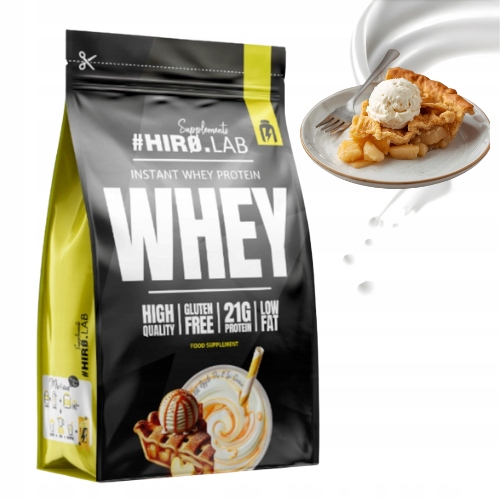 HIRO.LAB INSTANT WHEY PROTEIN 750 g BIAŁKO WPC - SZARLOTKA Z LODAMI
