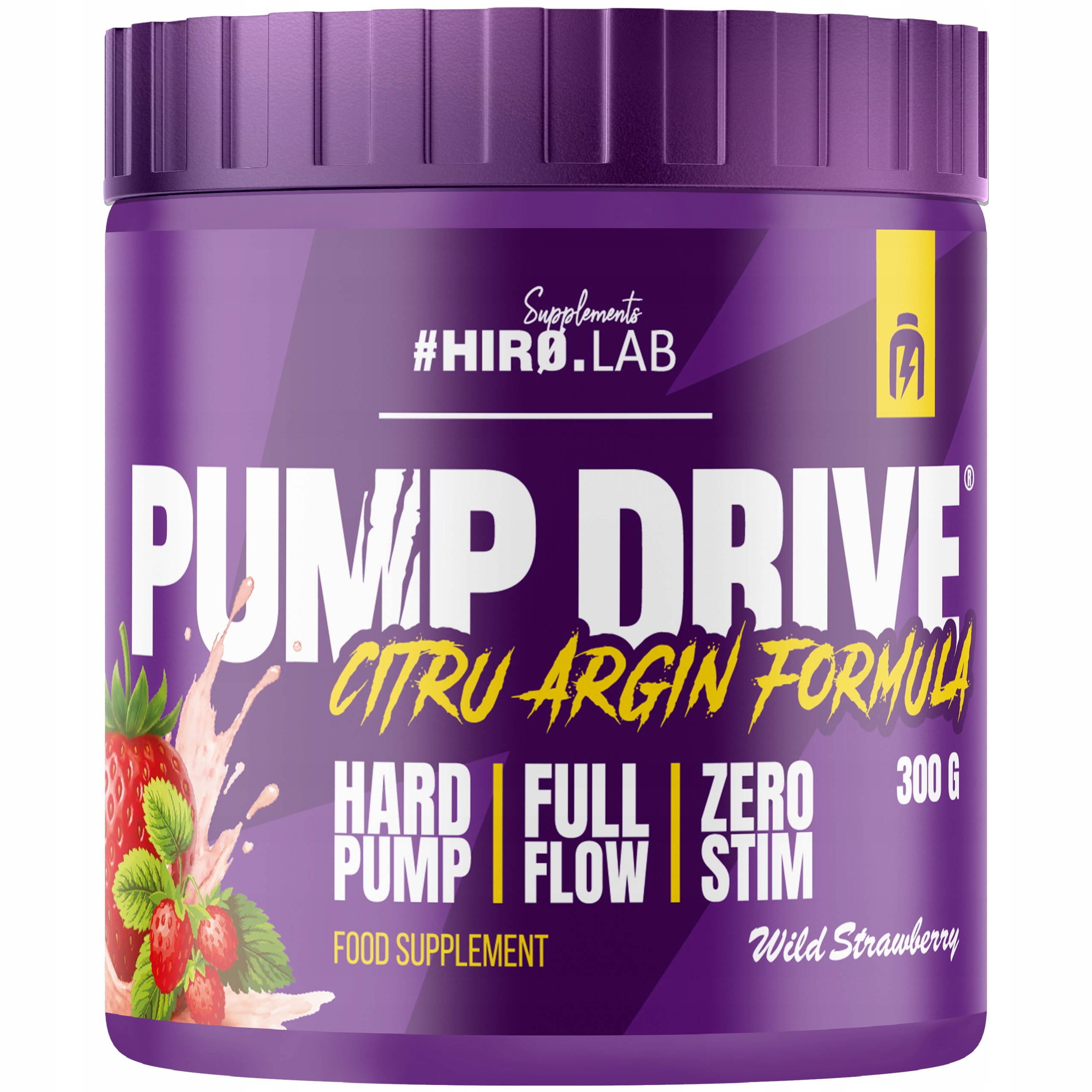 HIRO.LAB PUMP DRIVE 300g CYTRULINA + ARGININA - MOCNA POMPA - POZIOMKA
