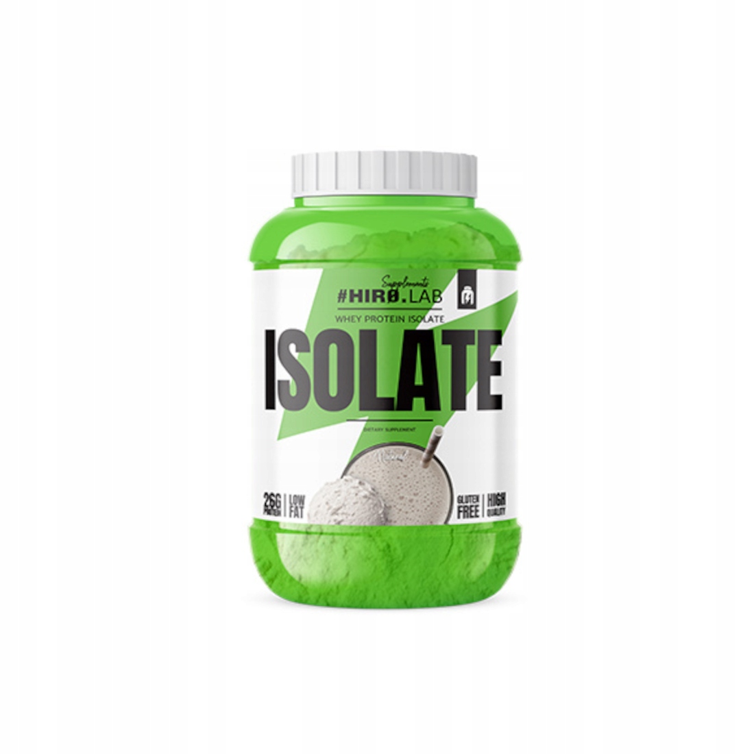HIRO.LAB WHEY PROTEIN ISOALTE 1800g IZOLAT BIAŁKA CZEKOLADOWE CIASTKO