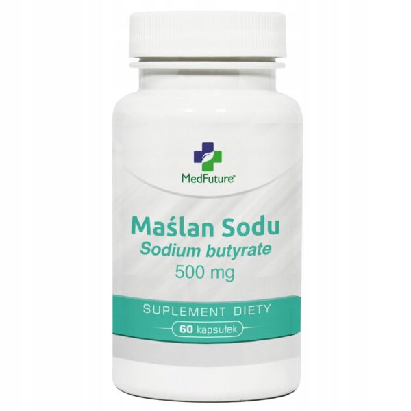 MEDFUTURE MAŚLAN SODU 500mg 60kaps. JELITA - ZAPARCIA - WZDĘCIA - TRAWIENIE