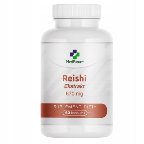 MEDFUTURE REISHI EKSTRAKT 670 mg 60 kaps.ODPORNOŚĆ- RELAKS - STRES