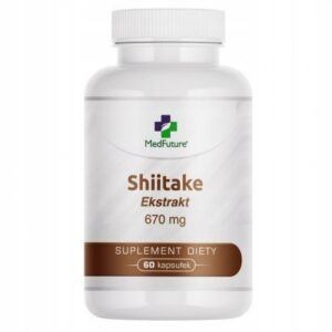 MEDFUTURE SHIITAKE EKSTRAKT 670 mg 60 kaps.ODPORNOŚĆ - KRĄŻENIE - TRAWIENIE