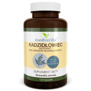 MEDVERITA KADZIDŁOWIEC EKSTRAKT 120caps.STAWY KOŚCI PAZNOKCIE TRAWIENIE