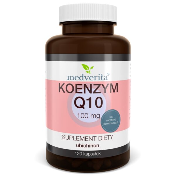 MEDVERITA KOENZYM Q10 100mg UBICHINON 120 kaps. ENERGIA - ANTYOKSYDACJA