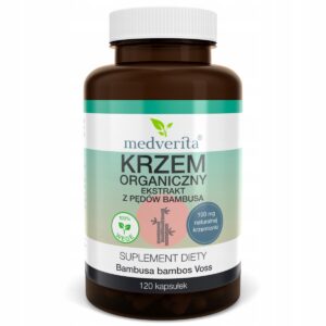 Medverita Krzem Organiczny 100 mg ekstrakt z pędów bambusa 120 kapsułek