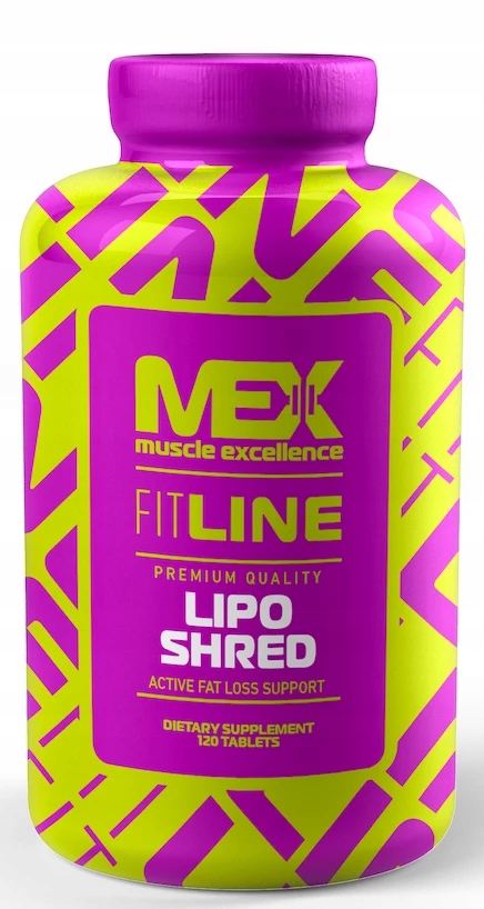 MEX LIPO SHRED 120 tab. SPALACZ TŁUSZCZU - BEZ KOFEINY - Made in USA