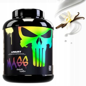 MUSCLE CLINIC ANGRY MASS 1800g GAINER MASA - SIŁA - FRANCUSKA WANILIA