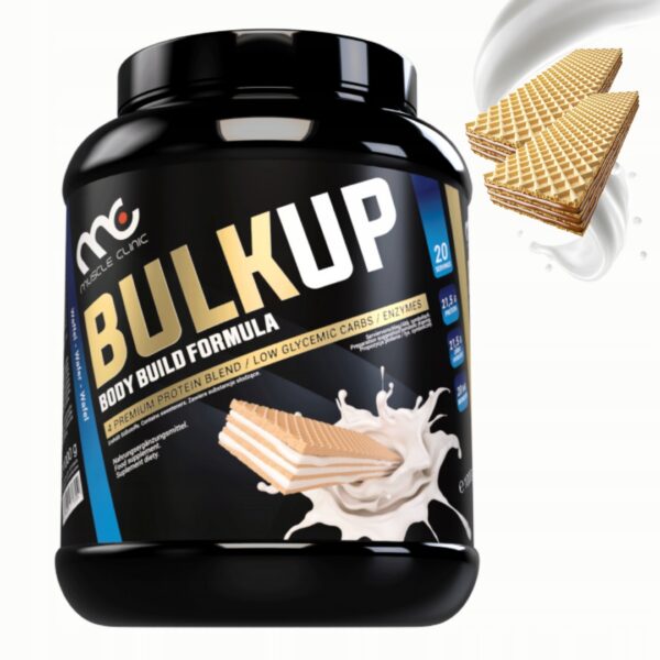 MUSCLE CLINIC BULK UP 2700 g ODŻYWKA BULK 50/50 - WAFELKOWY