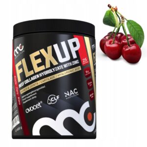 MUSCLE CLINIC FLEX UP 400g ZDROWE STAWY -ŚCIĘGNA - KOŚCI - WIŚNIA